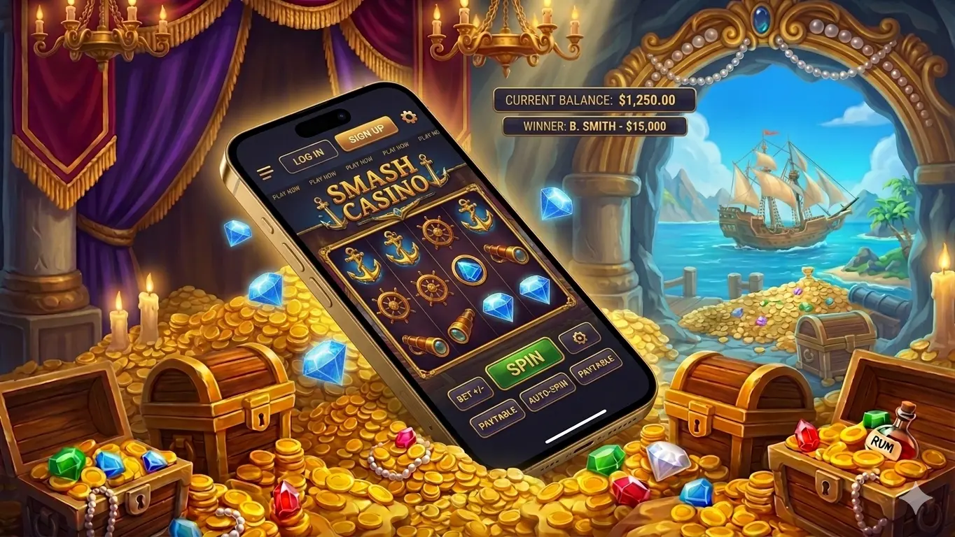 Smash Casino mobile casino on smartphones and tablets